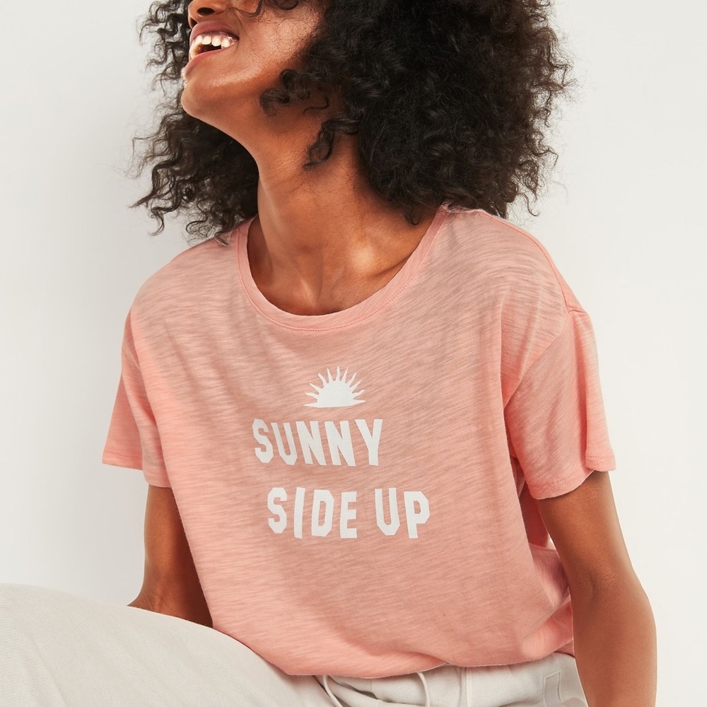 Sunny Side Up Old Navy Graphic Easy Short Sleeve Tee